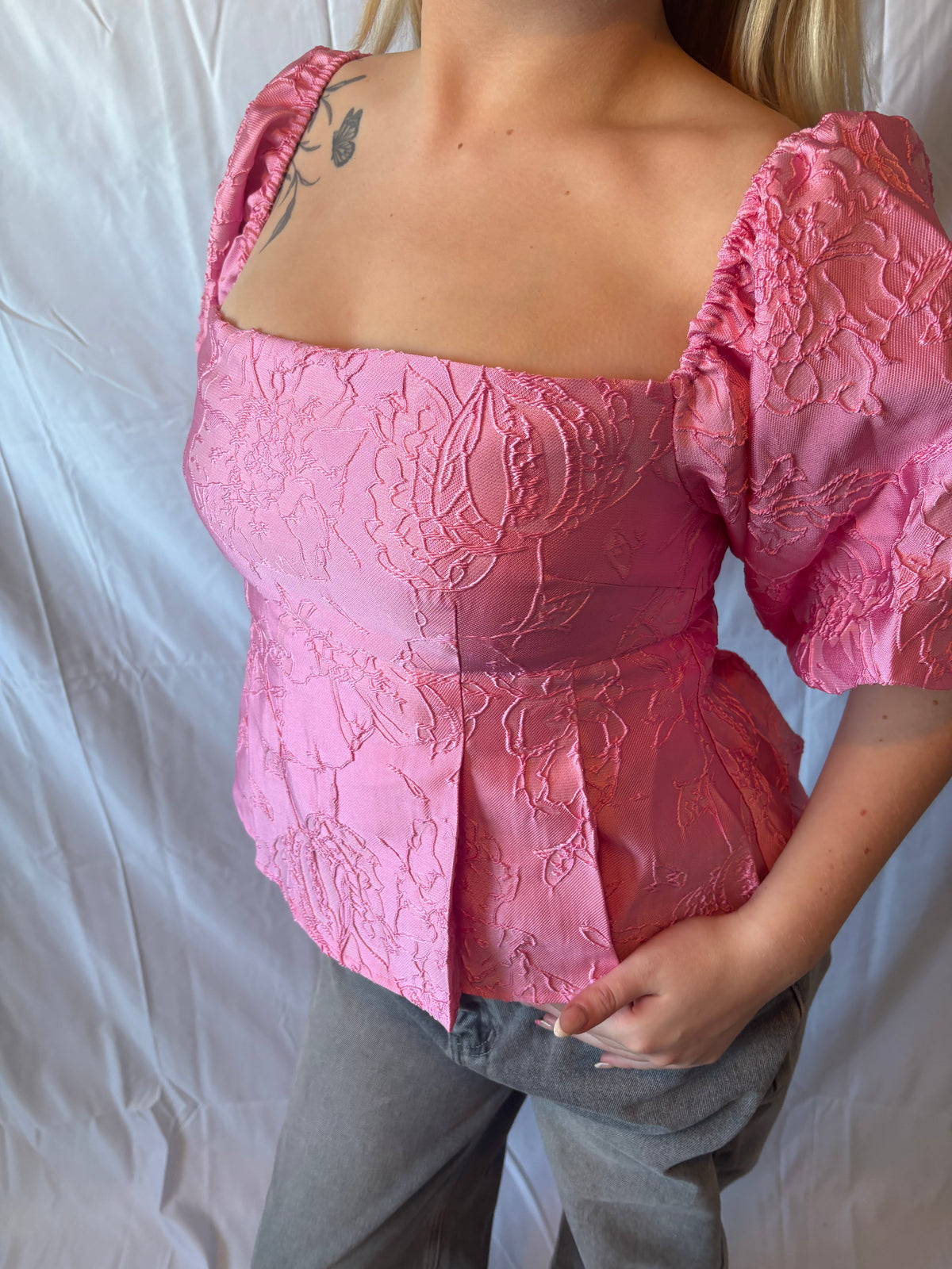 Rose Off Shoulder Top