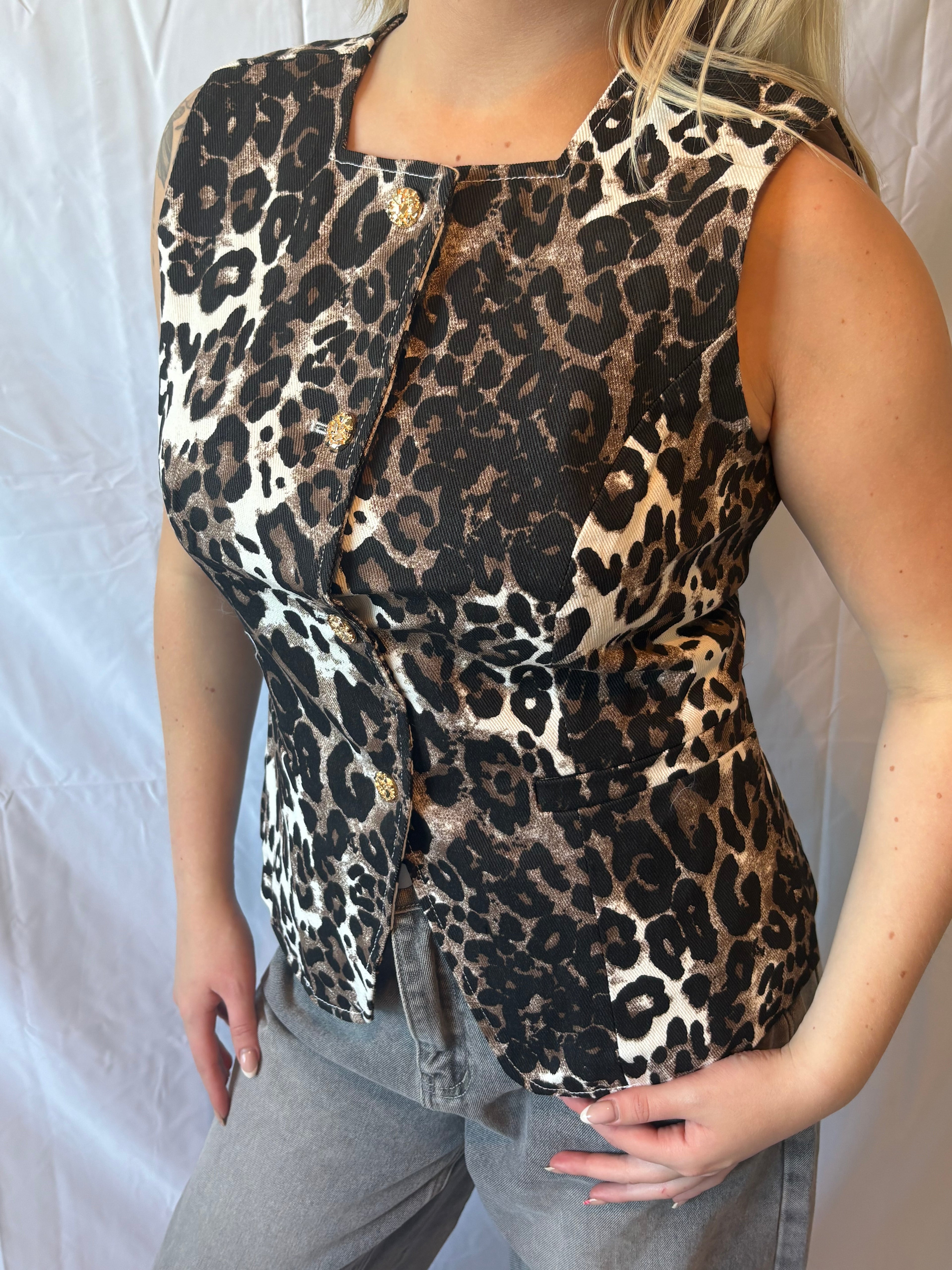 Panter print Top