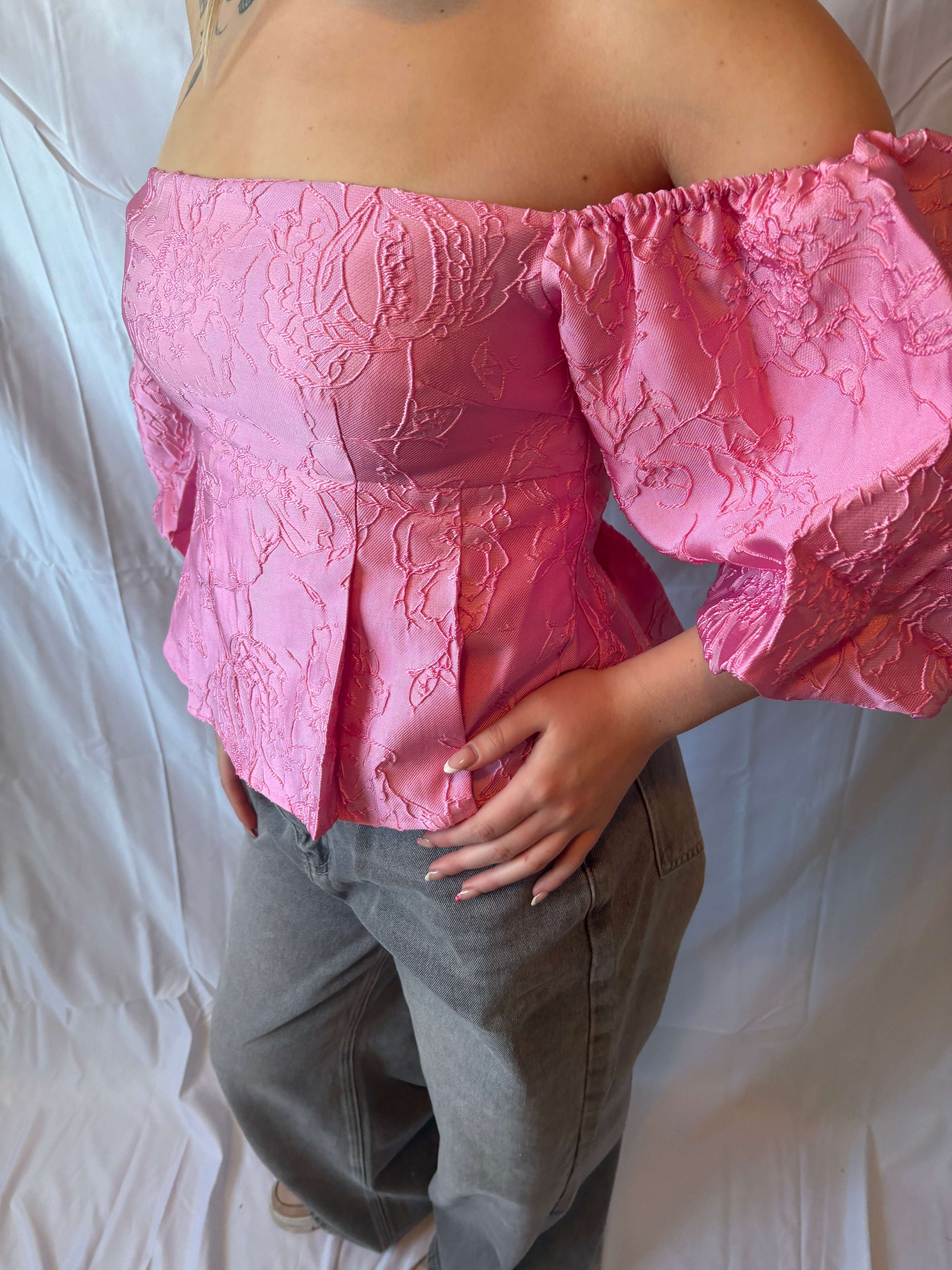 Rose Off Shoulder Top