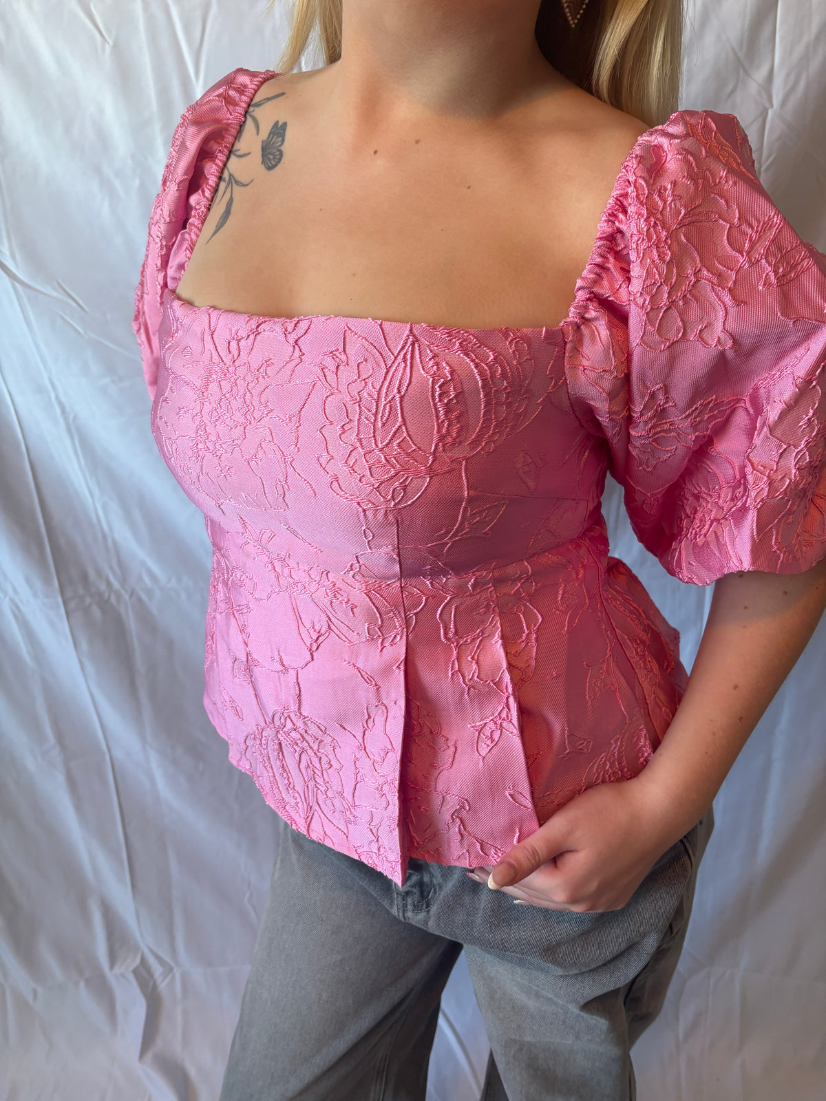 Rose Off Shoulder Top