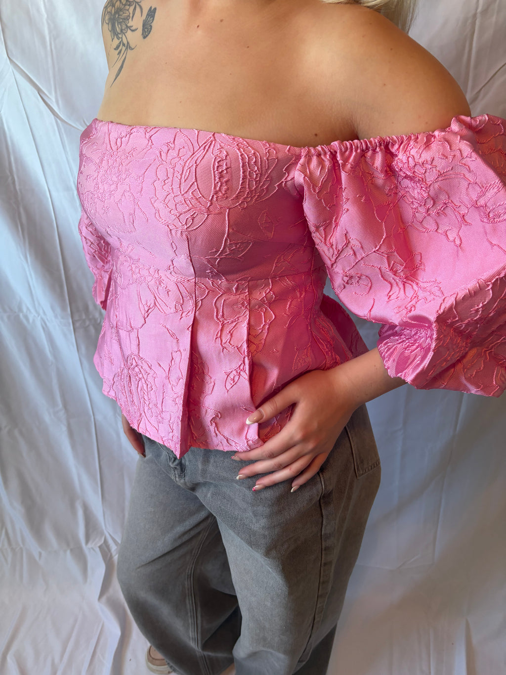 Rose Off Shoulder Top